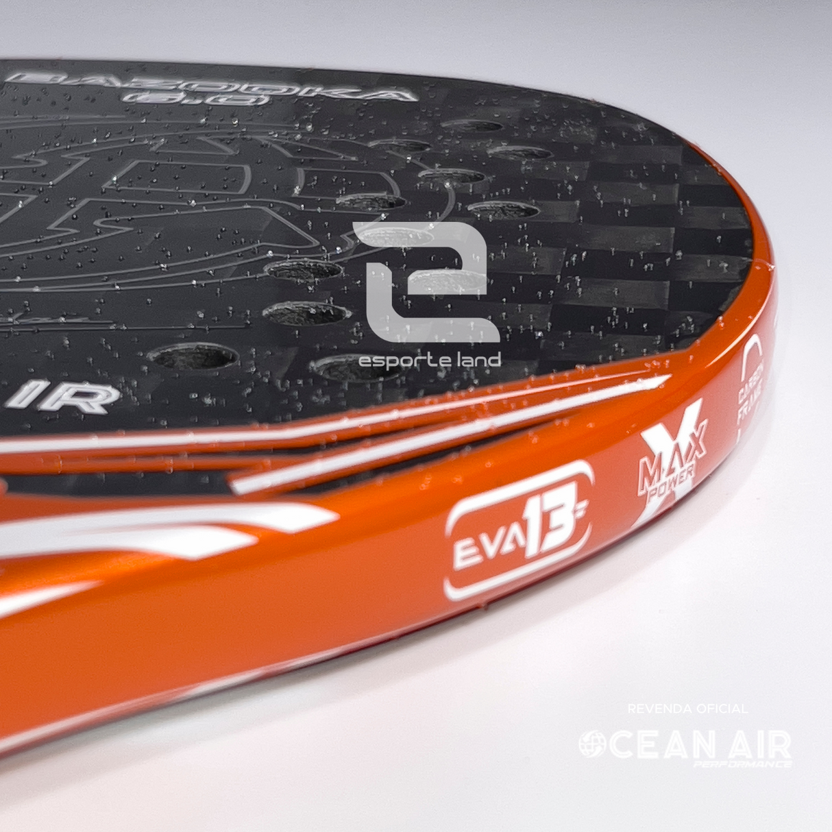 RAQUETE DE BEACH TENNIS OCEAN AIR BAZOOKA 6.0 CARBONO 15K