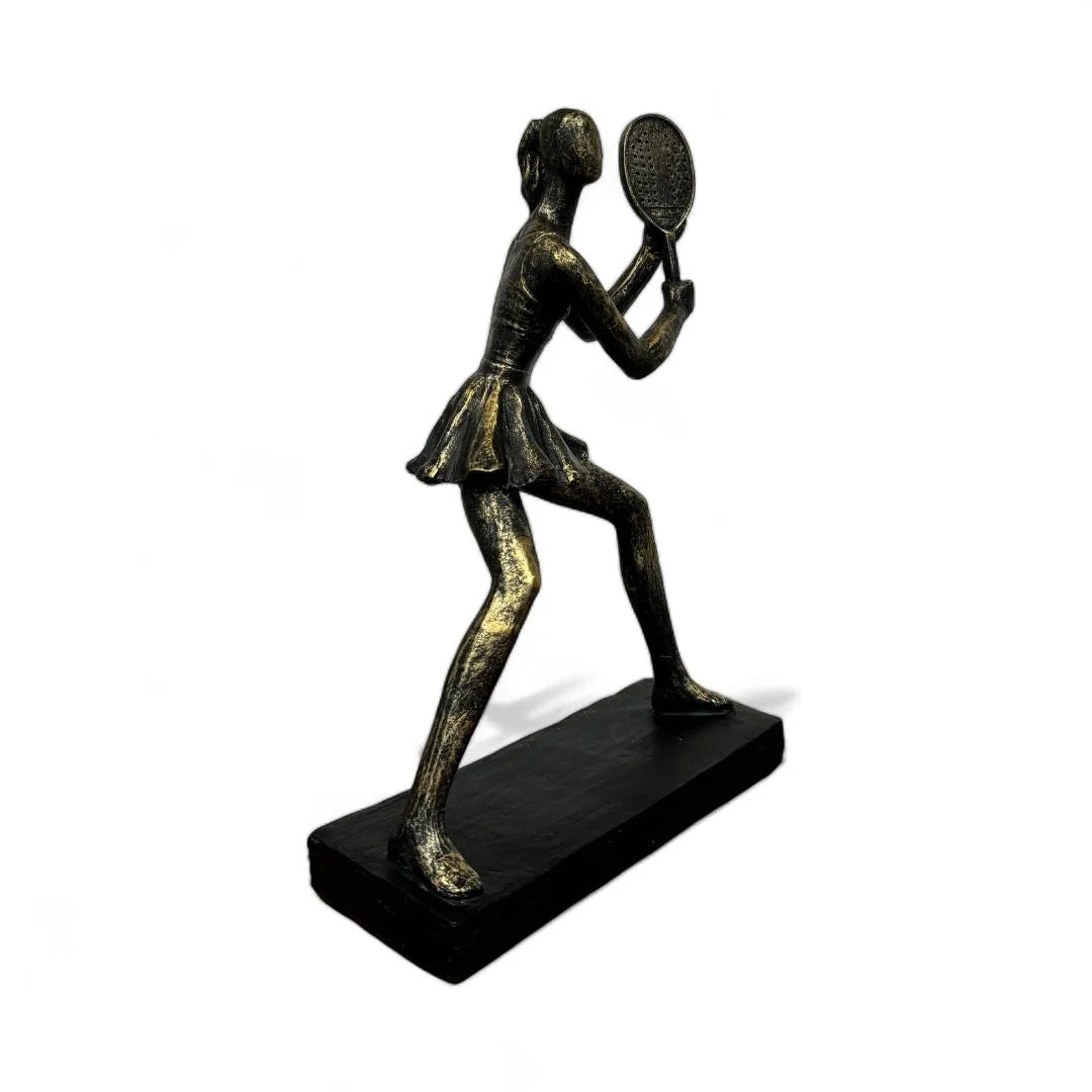 ESCULTURA MULHER BEACH TENNIS - BACKHAND YM806499A-2