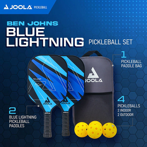 Kit Raquete De Pickleball Joola + Bolsa + Bolinhas Ben Jhons