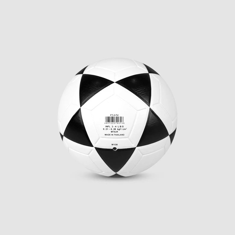 BOLA MIKASA FT-5 COURO SINTETICO LAMINADO BRANCO E PRETO