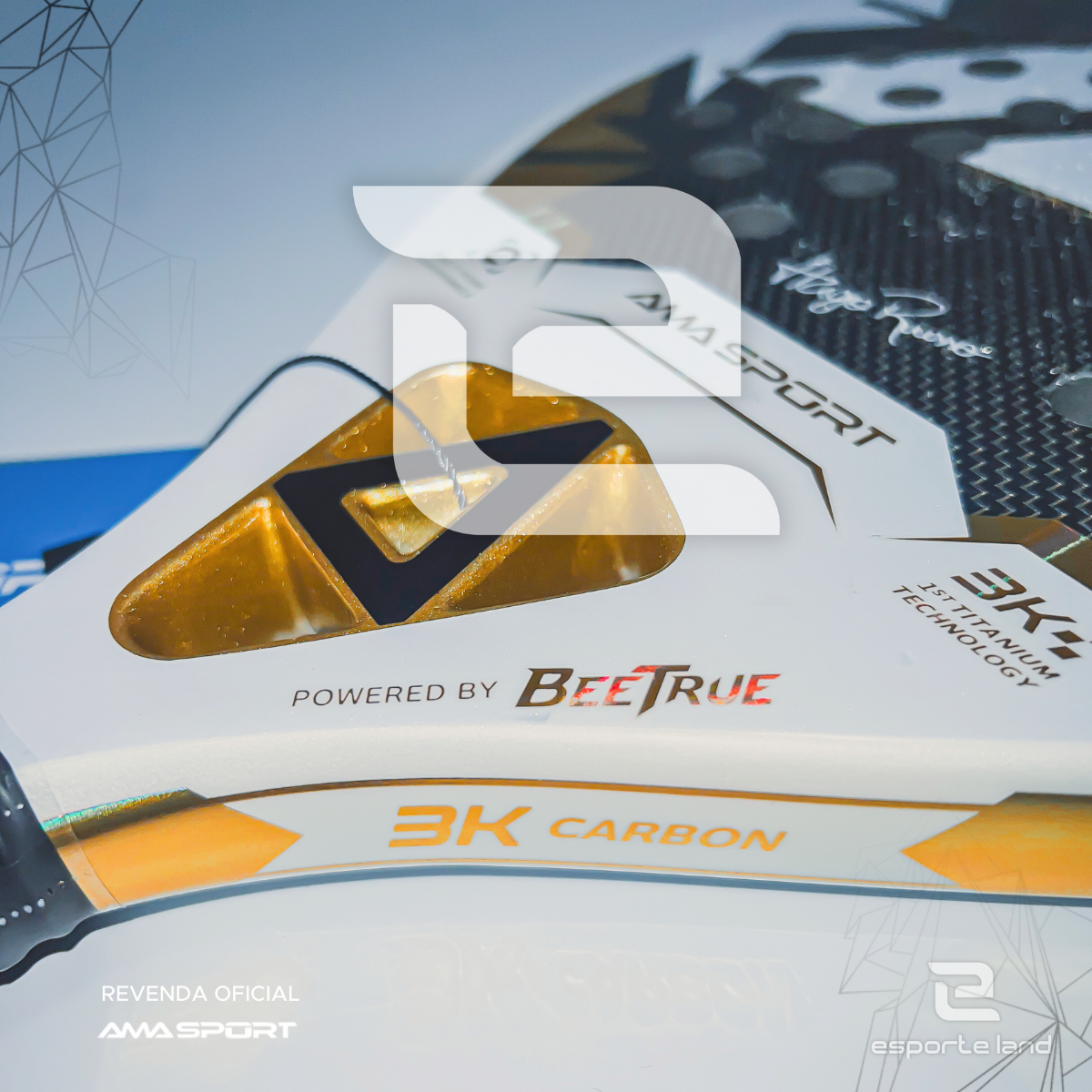 Raquete de Beach Tennis Kronos White Hugo Russo Amasport