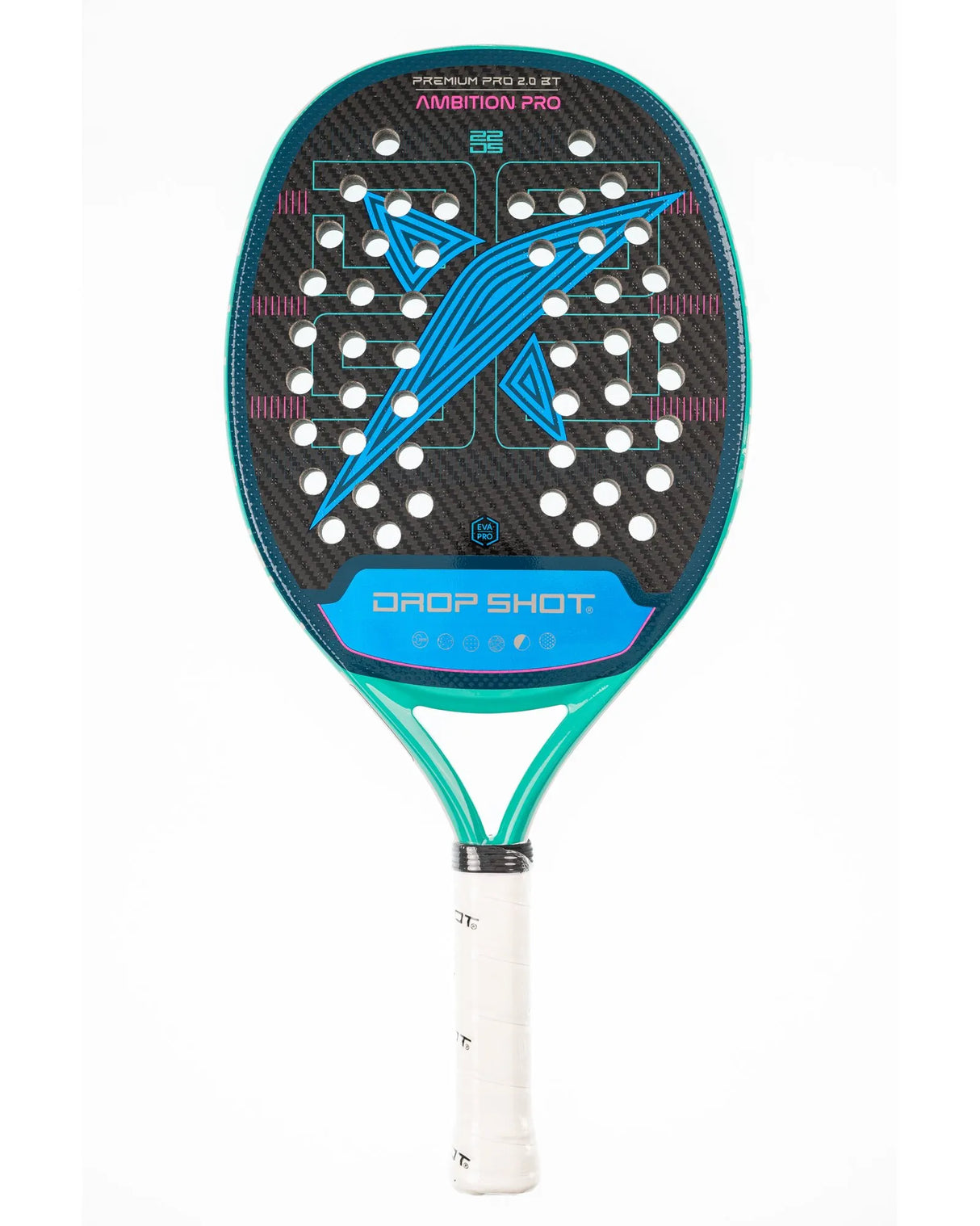 Raquete de beach tennis DROP SHOT PREMIUM PRO 2.0 BT 2024