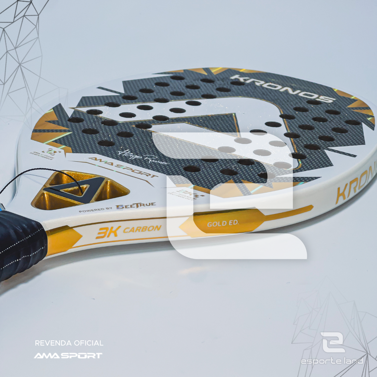 Raquete de Beach Tennis Kronos White Hugo Russo Amasport