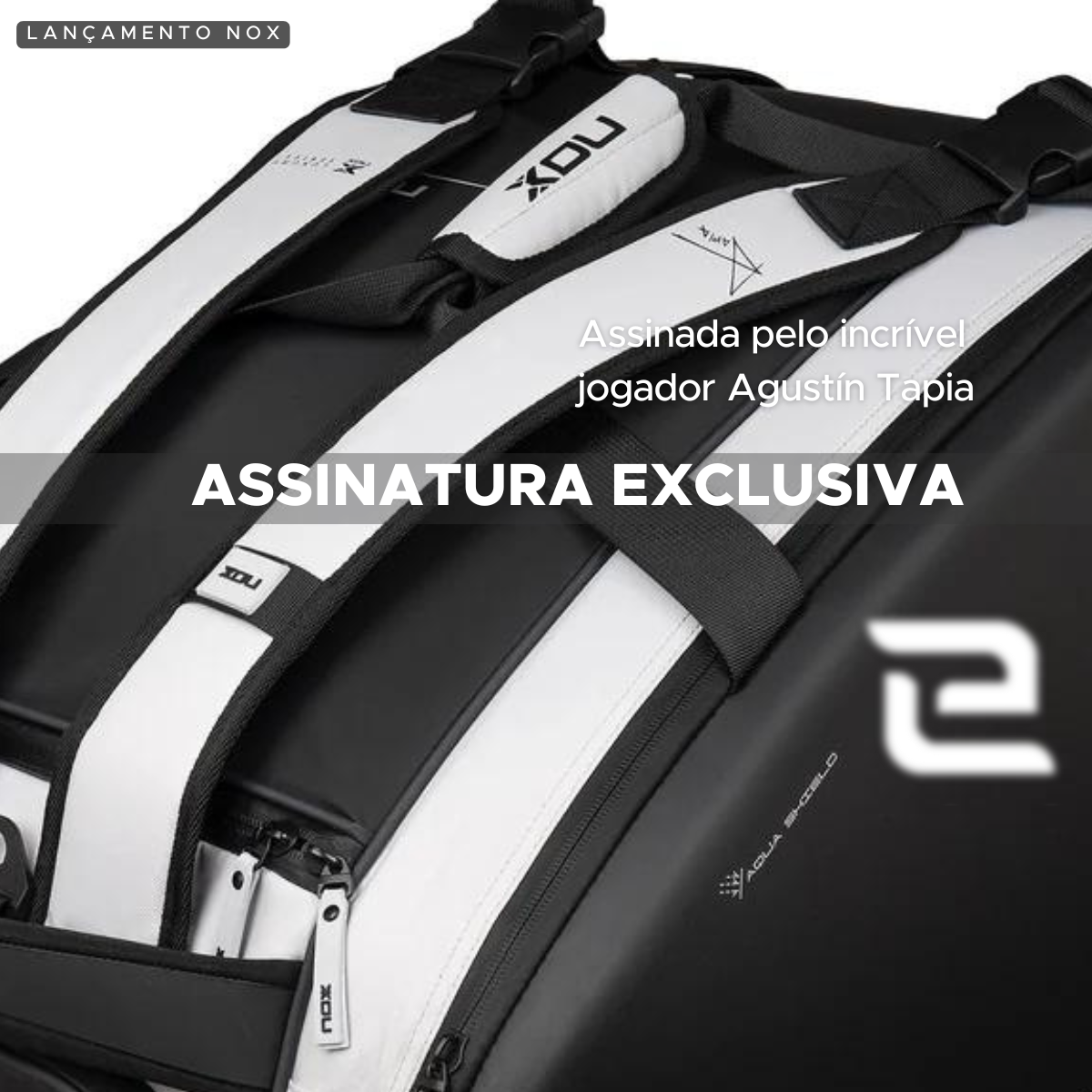 RAQUETEIRA DE BEACH TENNIS PADEL LUXURY MASTER SERIES NOX