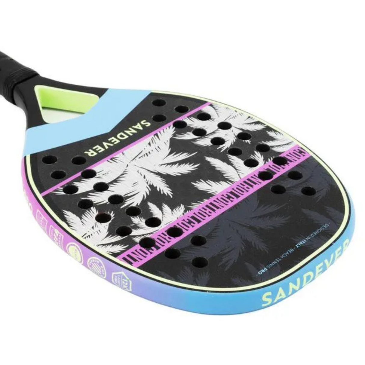 Raquete de Beach Tennis Sandever Control Pro Carbono12K Roxa