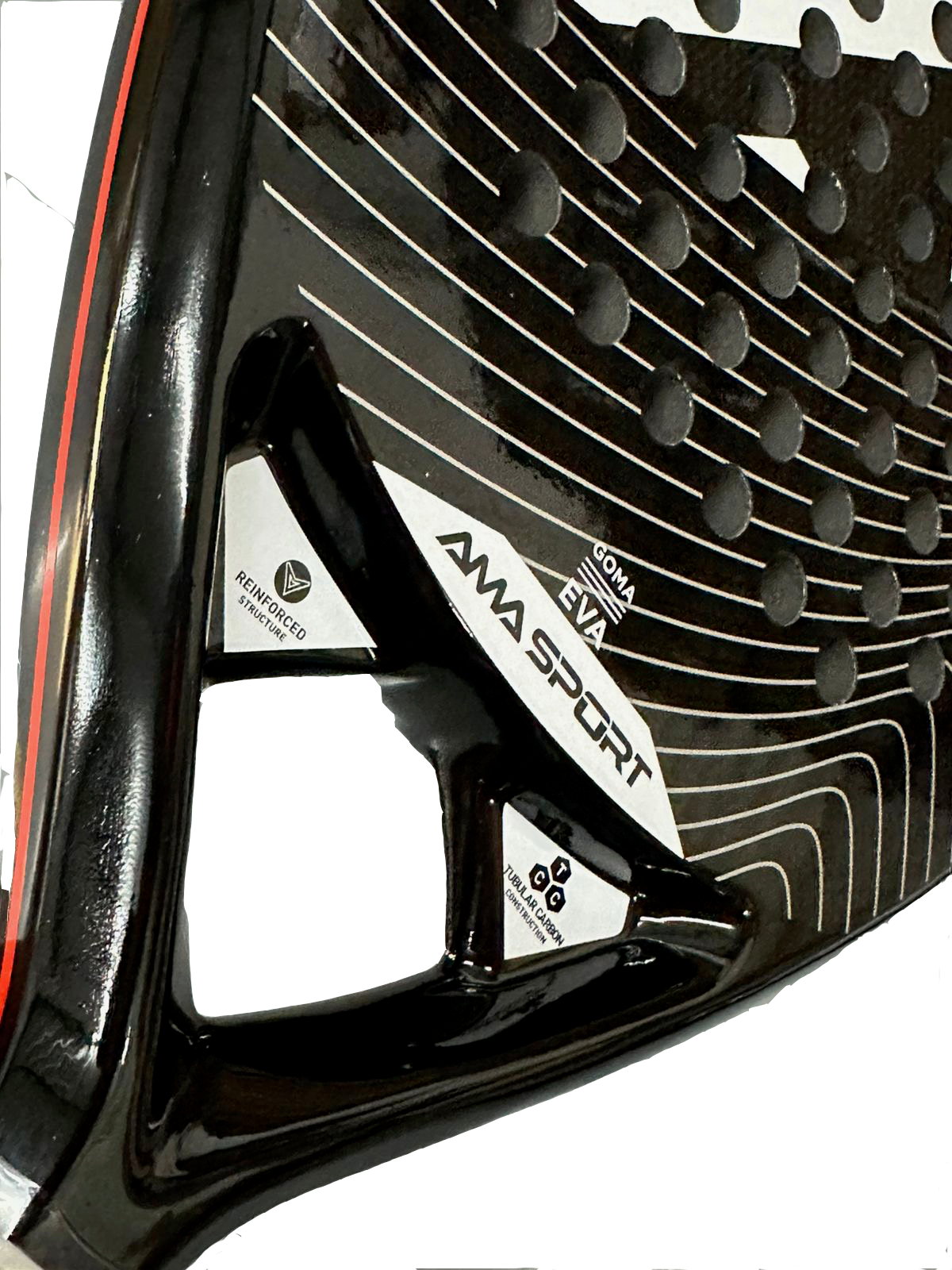 RAQUETE DE PADEL Amasport Pro Carbon Eva Soft 3k