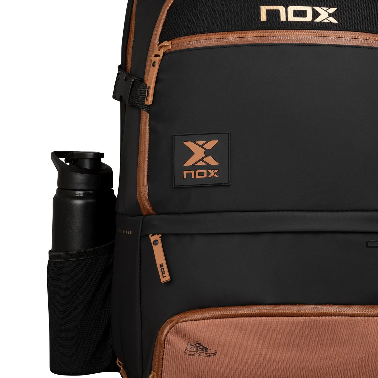 MOCHILA RAQUETEIRA BEACH TENNIS PADEL OPEN SERIES NOX MARROM