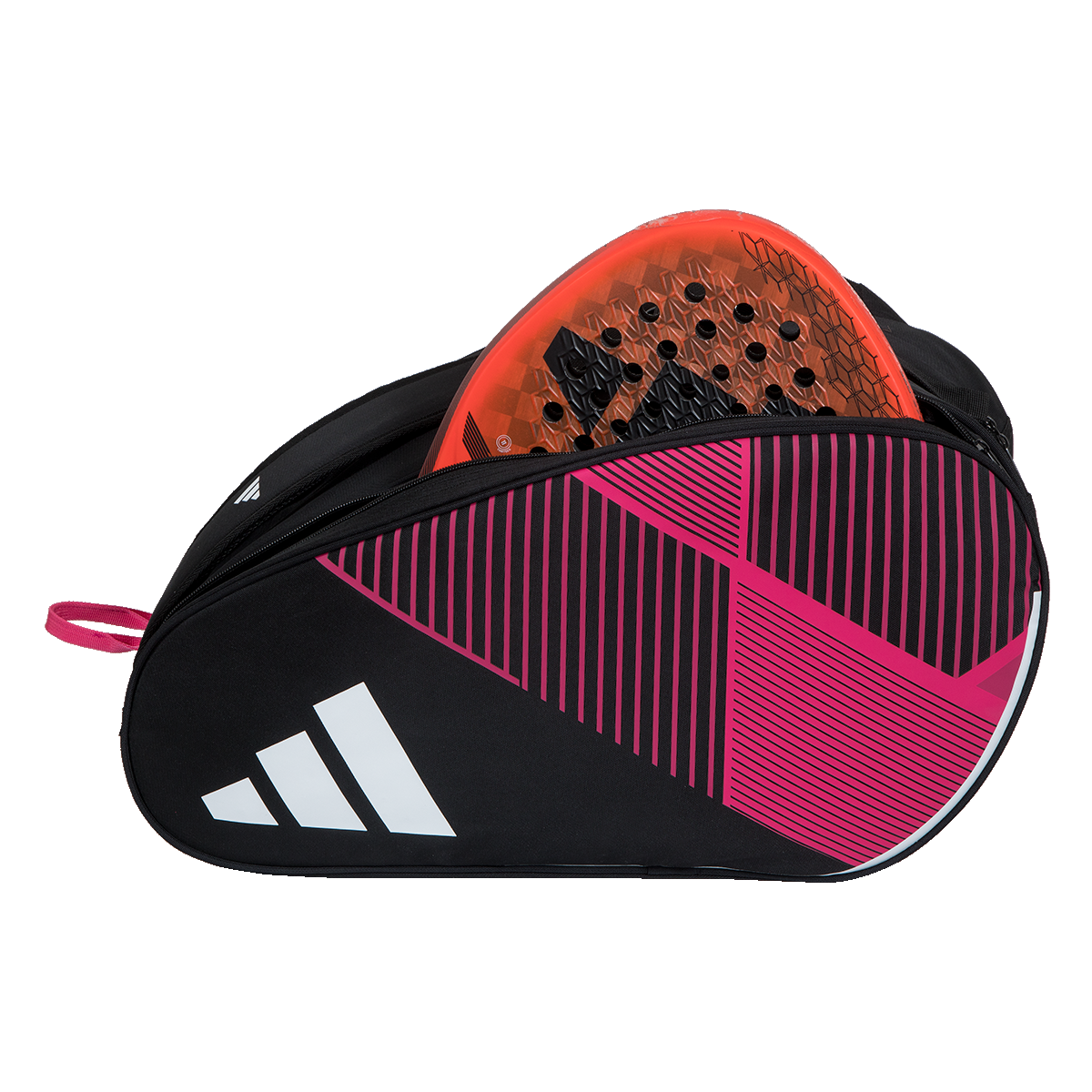 Raqueteira Adidas Control 3.3 Beach Tennis Preto e Rosa