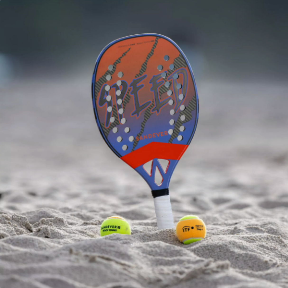 Raquete de Beach Tennis Sandever Speed Btr 990 Carbon Kevlar