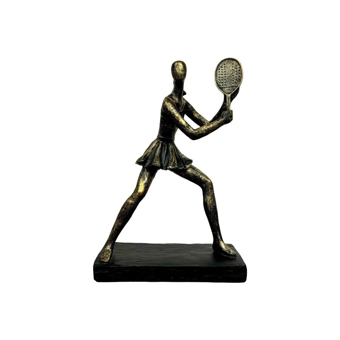 ESCULTURA MULHER BEACH TENNIS - BACKHAND YM806499A-2