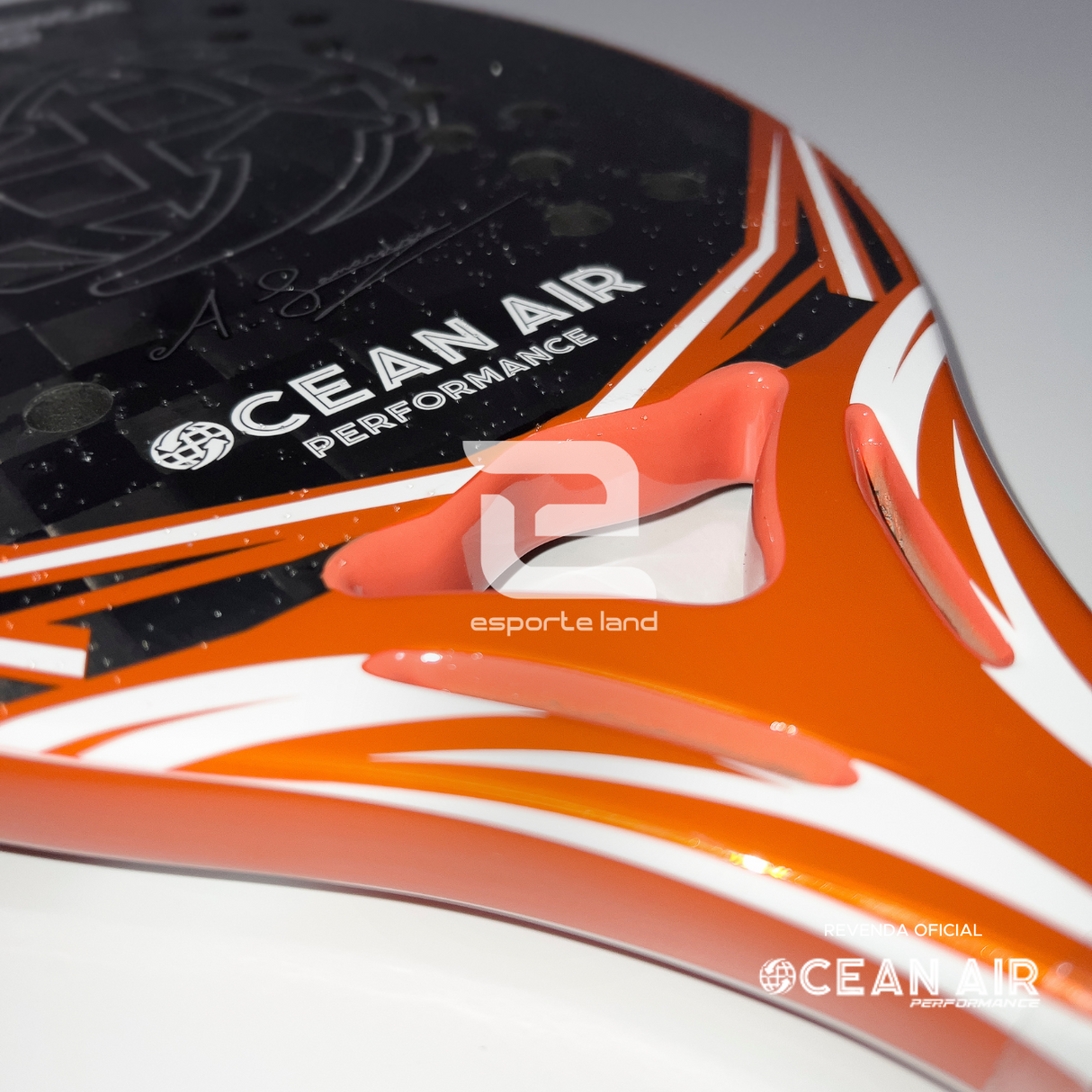 RAQUETE DE BEACH TENNIS OCEAN AIR BAZOOKA 6.0 CARBONO 15K