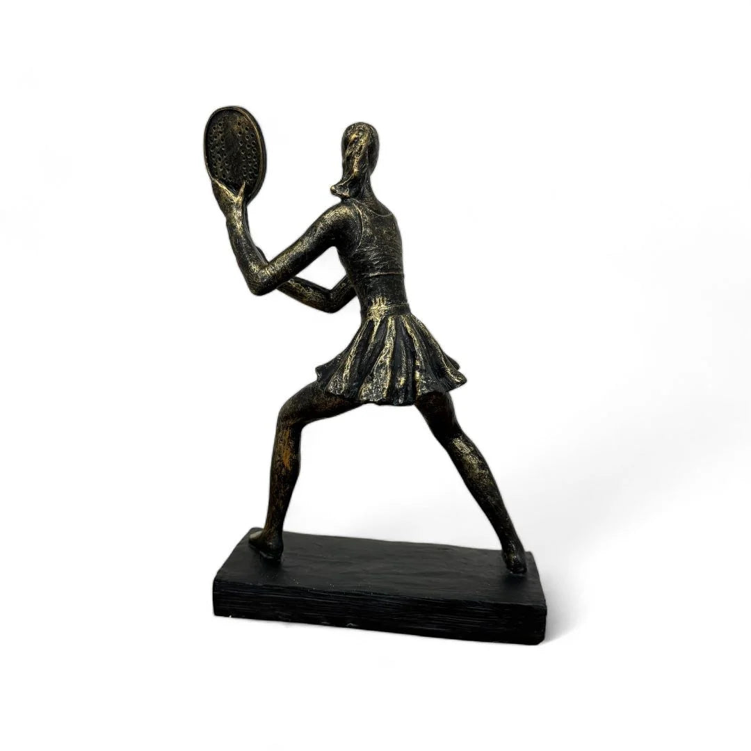 ESCULTURA MULHER BEACH TENNIS - BACKHAND YM806499A-2