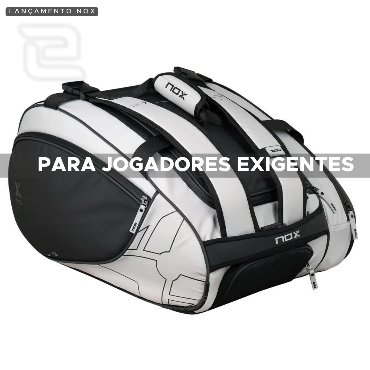 RAQUETEIRA DE BEACH TENNIS PADEL LUXURY MASTER SERIES NOX