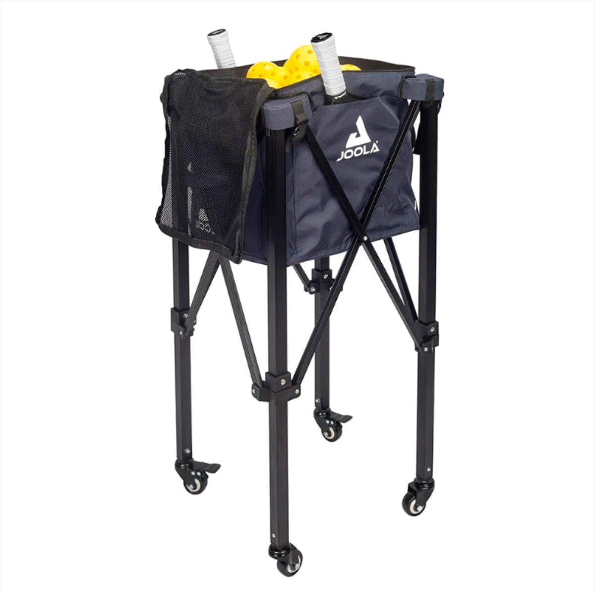 Cesto Carrinho Bolas Joola Pickleball Rodinhas Reforçado 360