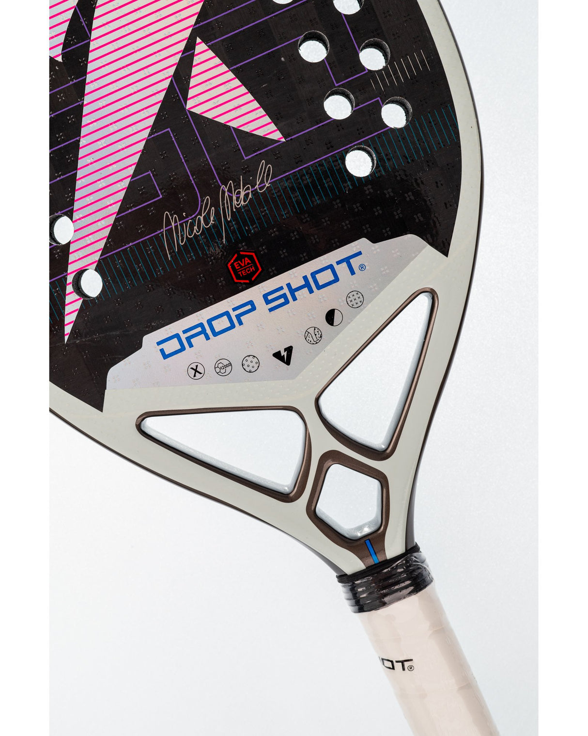 Raquete de beach tennis DROP SHOT CONQUEROR 12.0 BT NICOLE NOBILE