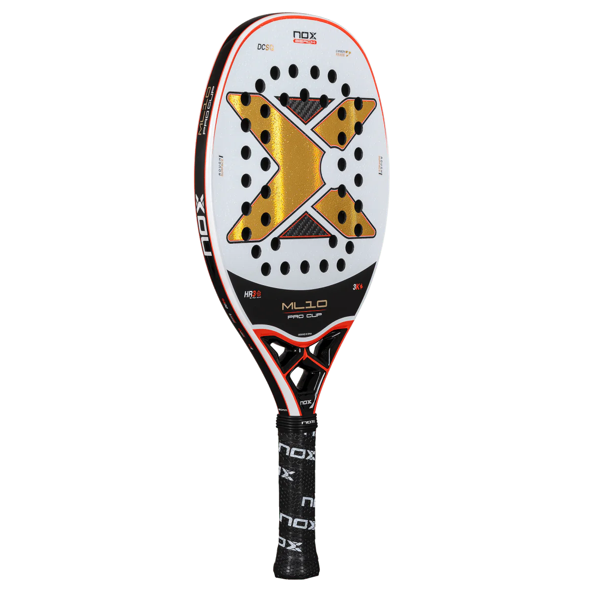 Raquete de Beach Tennis Nox ML10 Pro Cup Carbono 3K 2025