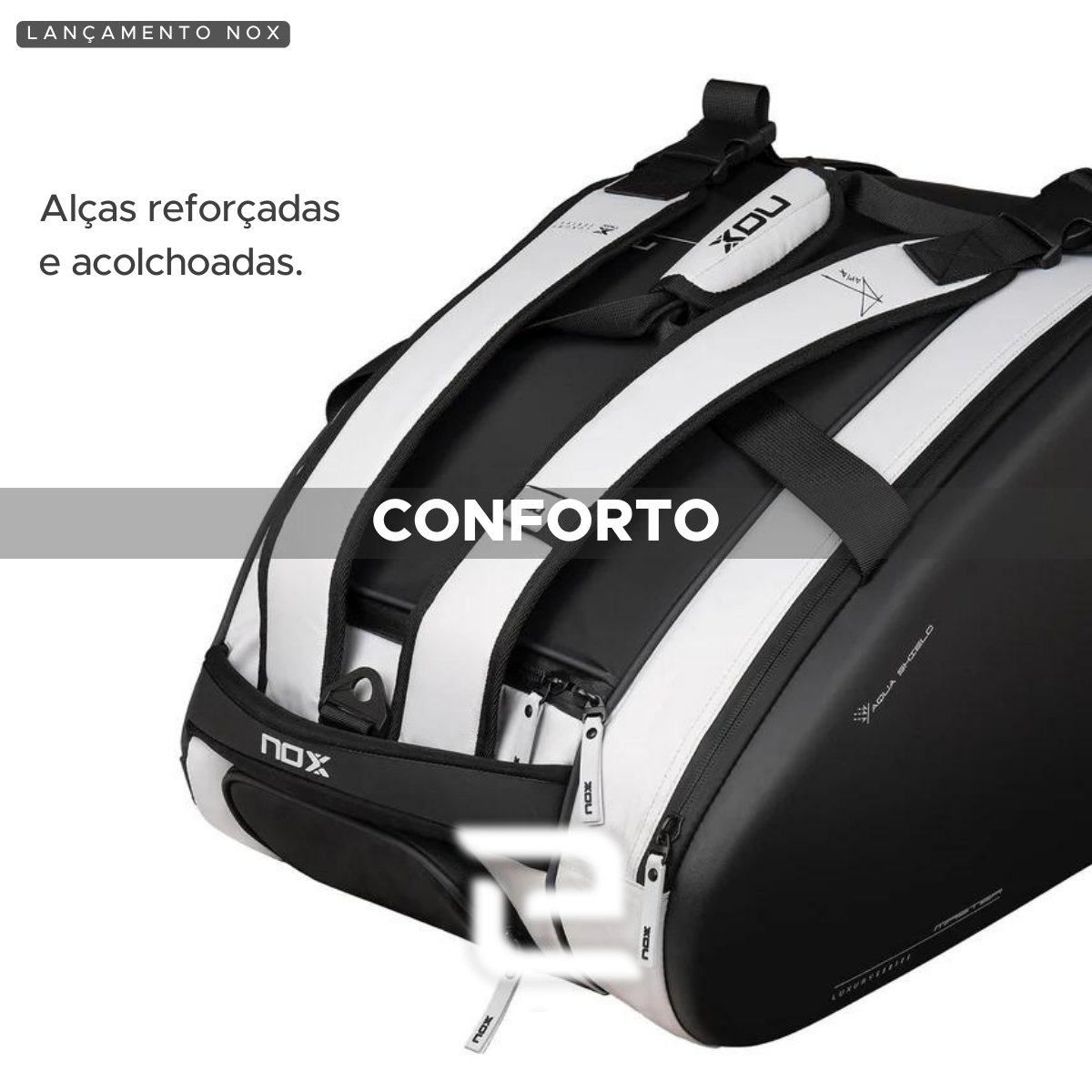 RAQUETEIRA DE BEACH TENNIS PADEL LUXURY MASTER SERIES NOX