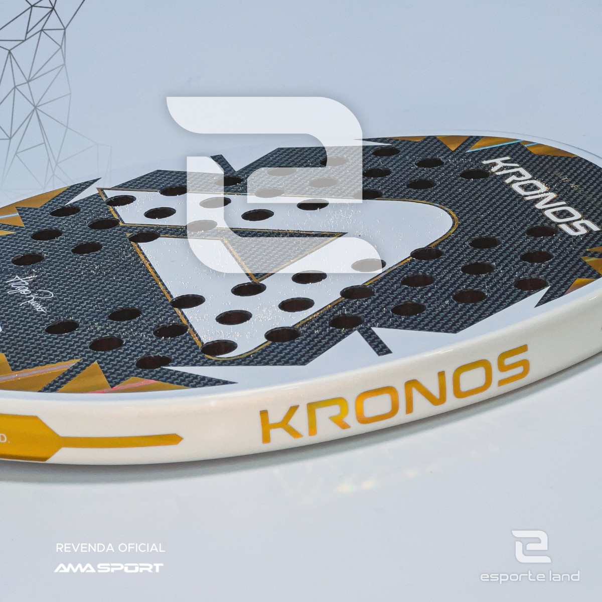 Raquete de Beach Tennis Kronos White Hugo Russo Amasport