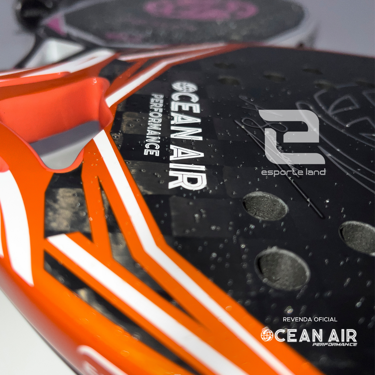 RAQUETE DE BEACH TENNIS OCEAN AIR BAZOOKA 6.0 CARBONO 15K