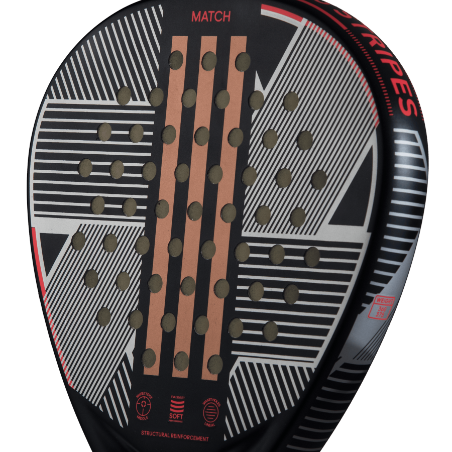 Raquete de Padel Adidas Match 3.3 Iniciante Macia Preta