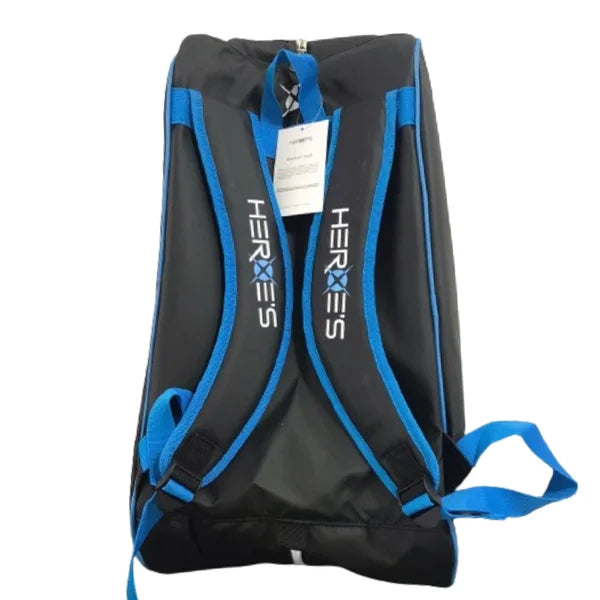 Raqueteira Mochila Heroes Preta com Azul - 2 Raquetes