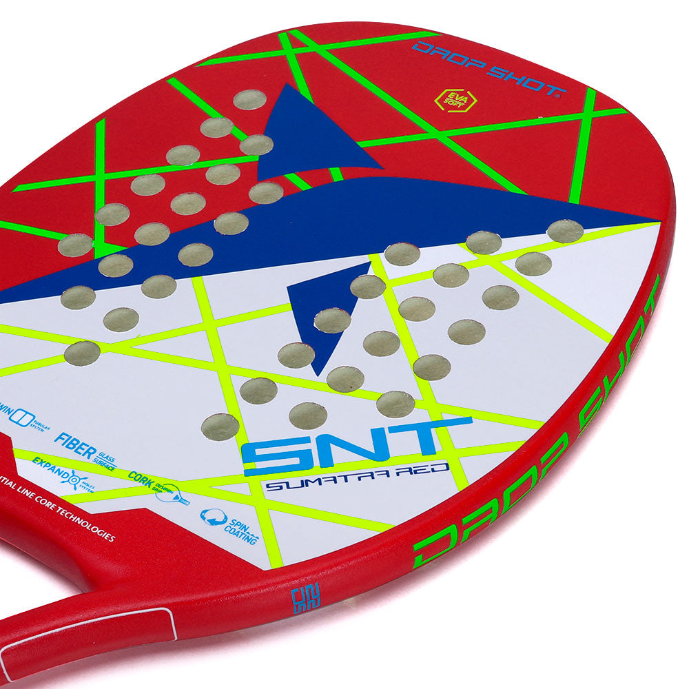Raquete de beach tennis DROP SHOT SUMATRA RED BT