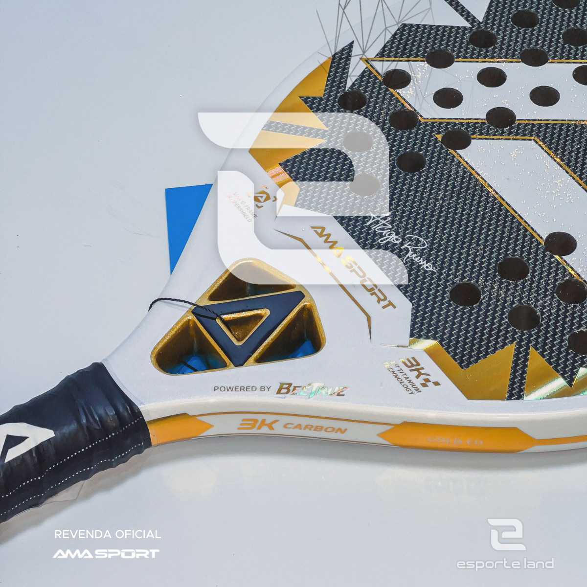 Raquete de Beach Tennis Kronos White Hugo Russo Amasport