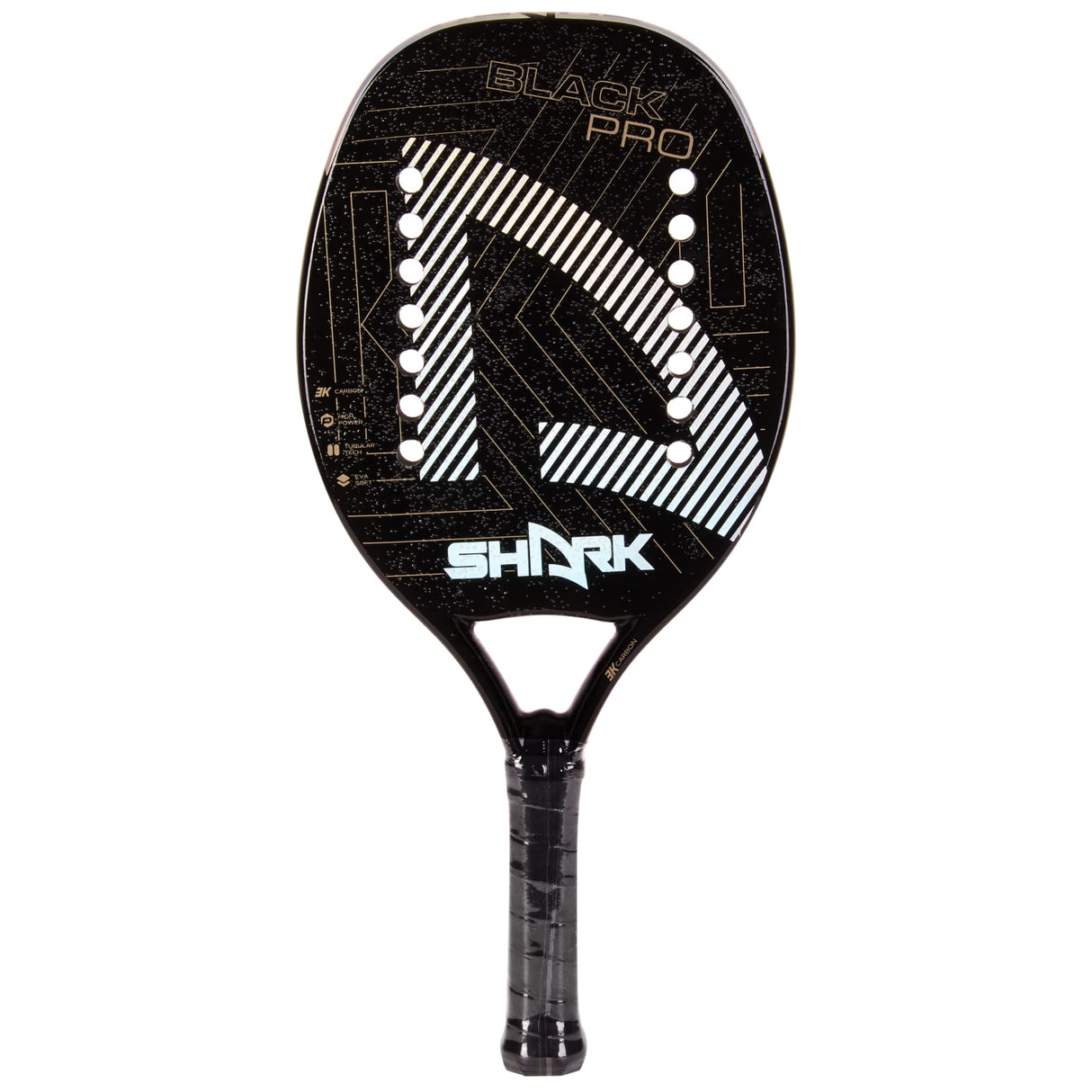 Raquete Beach Tennis Shark Black Pro 2023 Carbono 3k