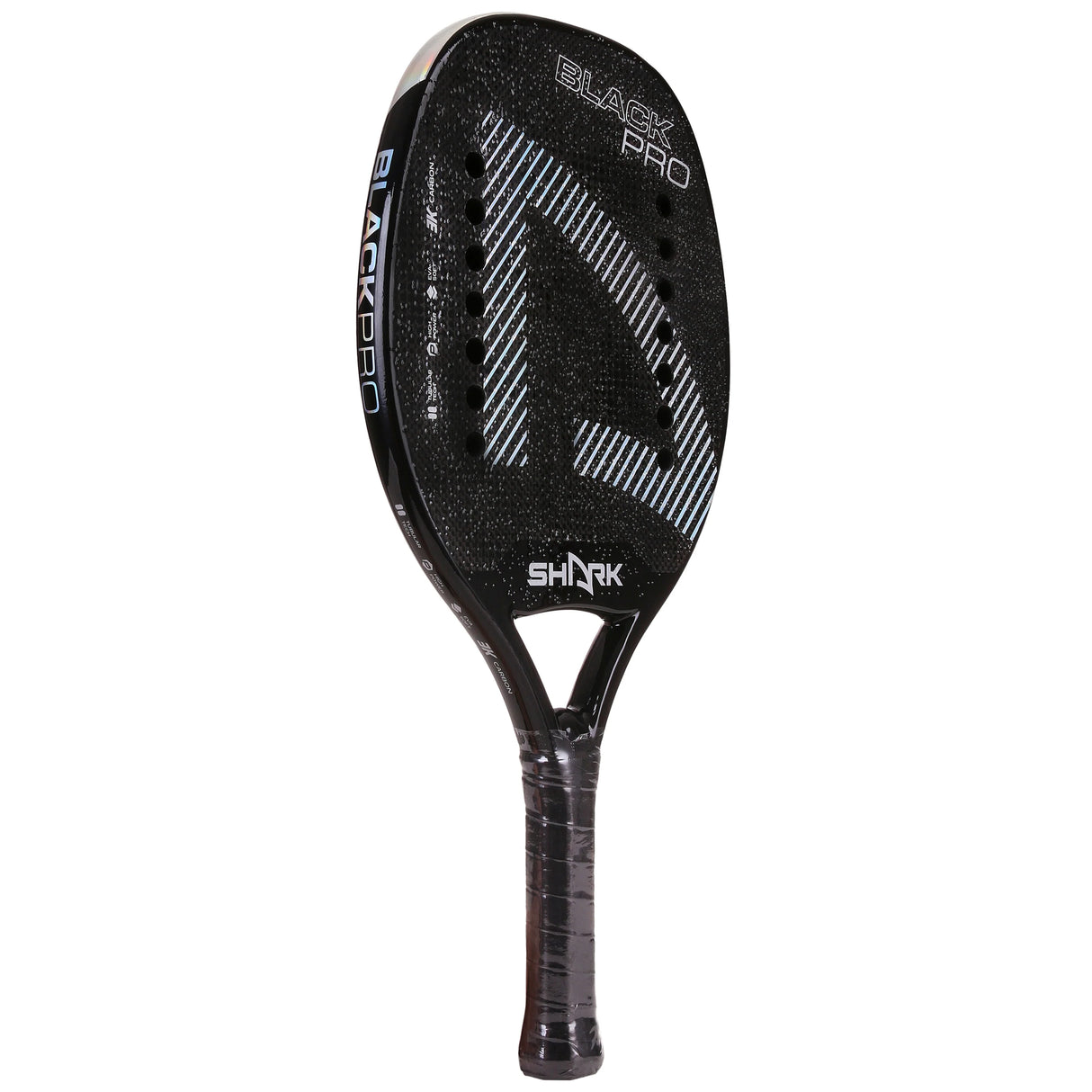 Raquete Beach Tennis Shark Black Pro 2024 Carbono 3k - BT BLACK - 4