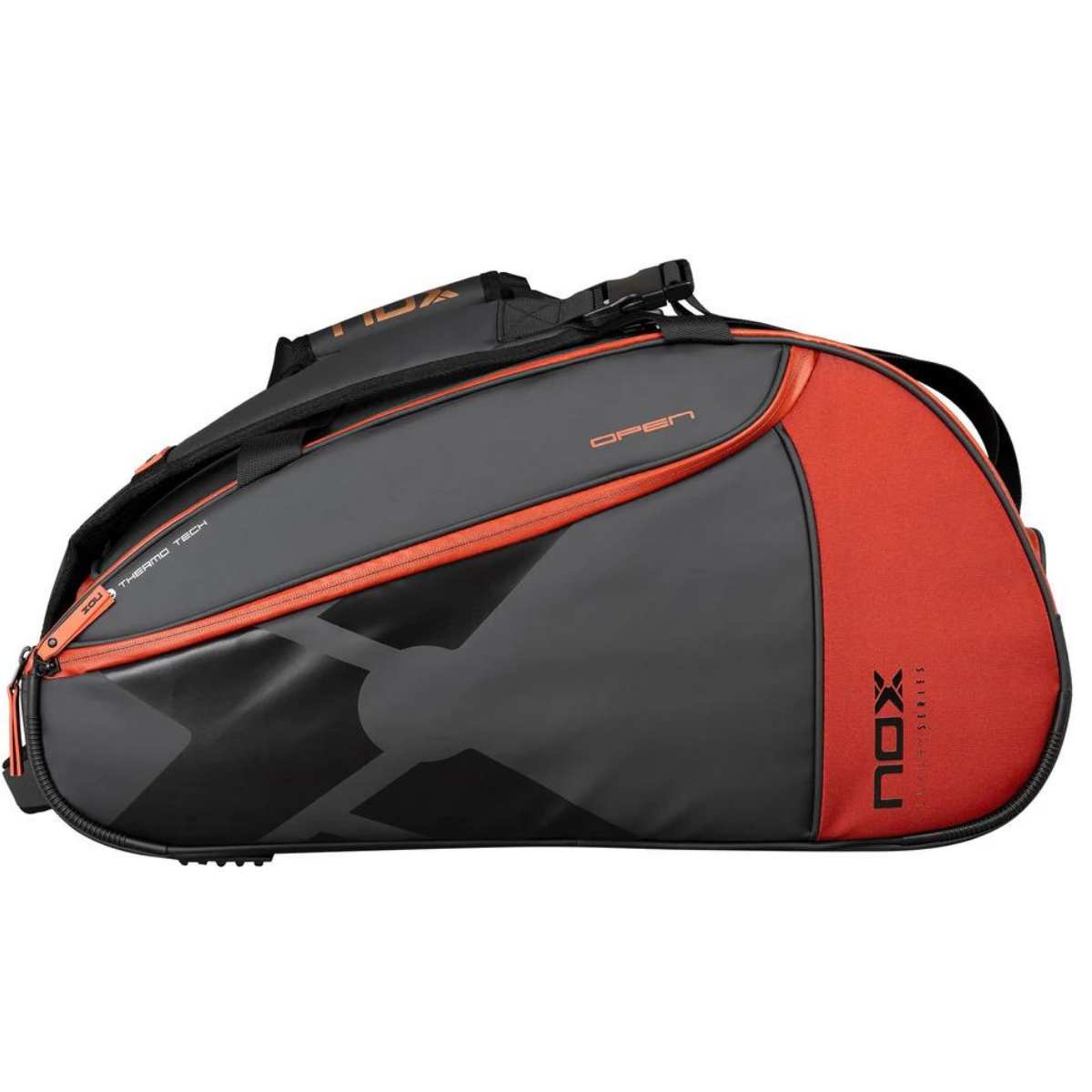 RAQUETEIRA DE BEACH TENNIS PADEL OPEN SERIES NOX BLACK RED