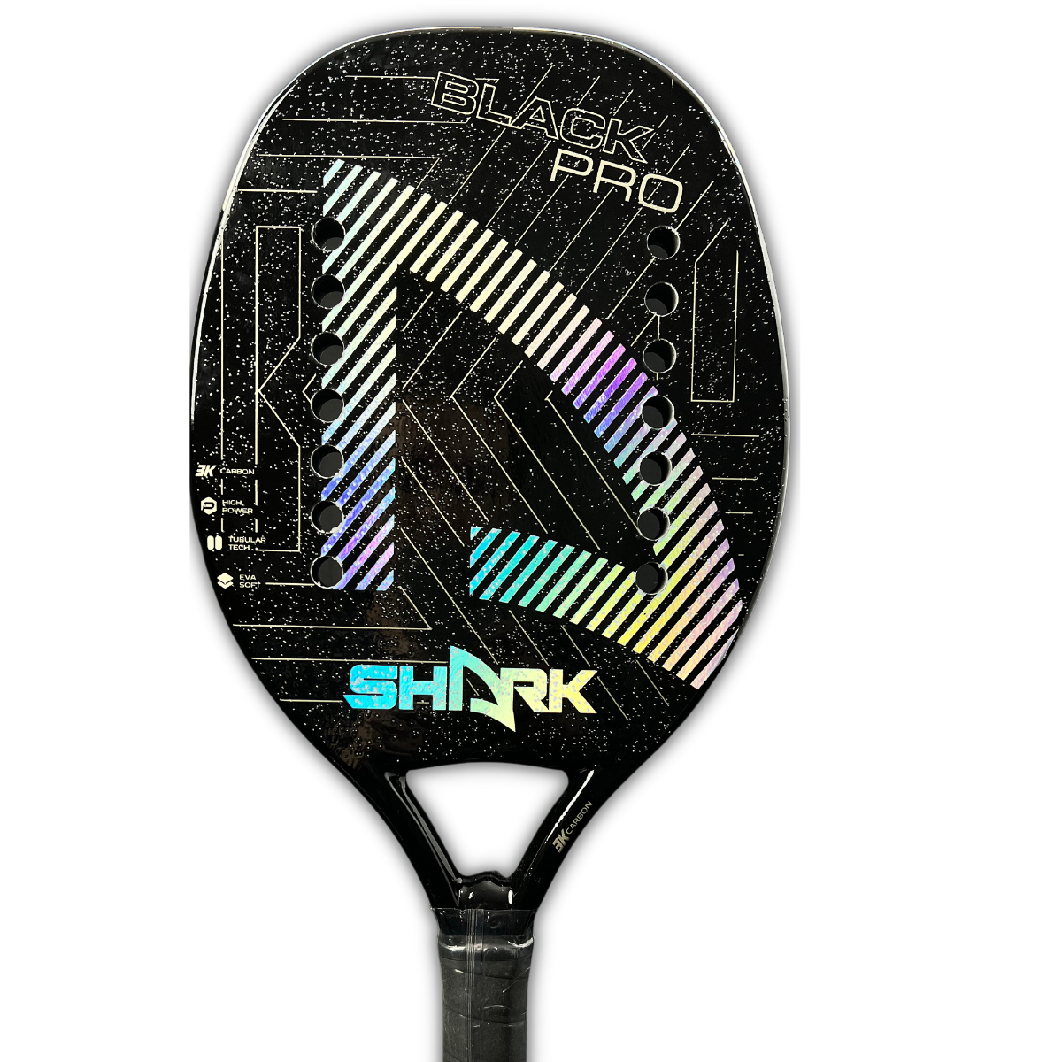 Raquete Beach Tennis Shark Black Pro 2023 Carbono 3k
