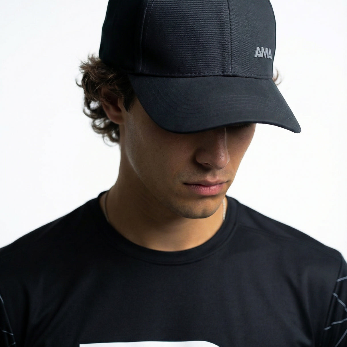 Bone Amasport Beach Tennis Casual 100% Algodão Cinza Escuro