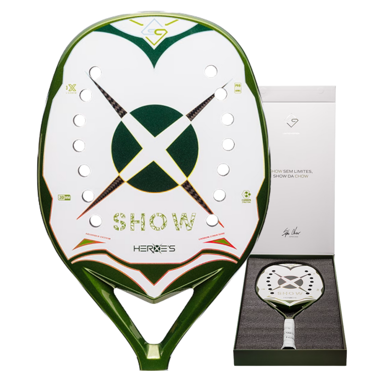 Raquete Heroes Show 2025 Verde Sophia Chow Limitada