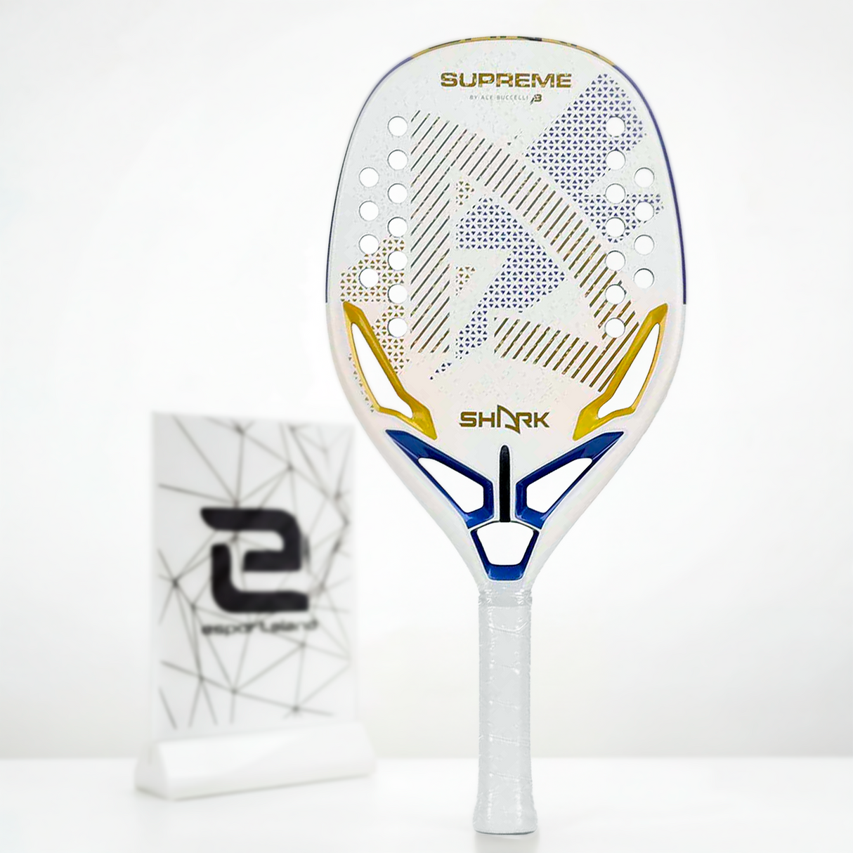 Raquete de Beach Tennis Shark Supreme 21mm Ale Buccelli 2026