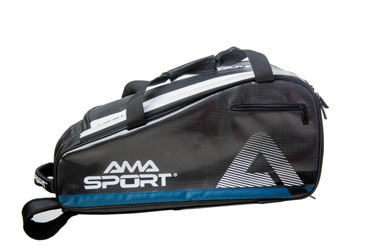 RAQUETEIRA BEACH TENNIS AZUL/BRANCA - AMASPORT