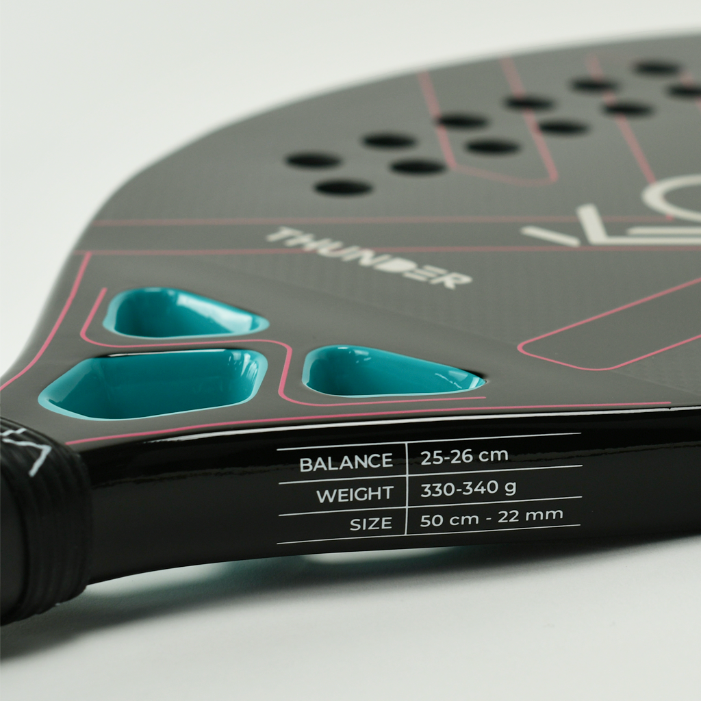 Raquete de Beach Tennis KONA THUNDER BLACK 2024