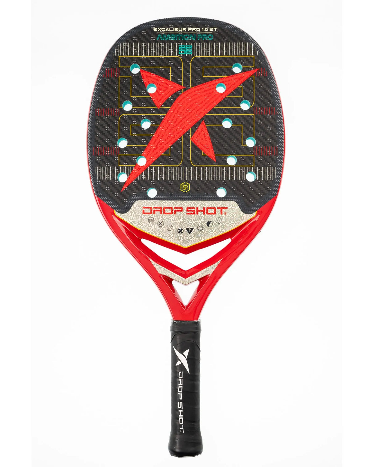 Raquete de beach tennis DROP SHOT EXCALIBUR PRO 1.0 BT
