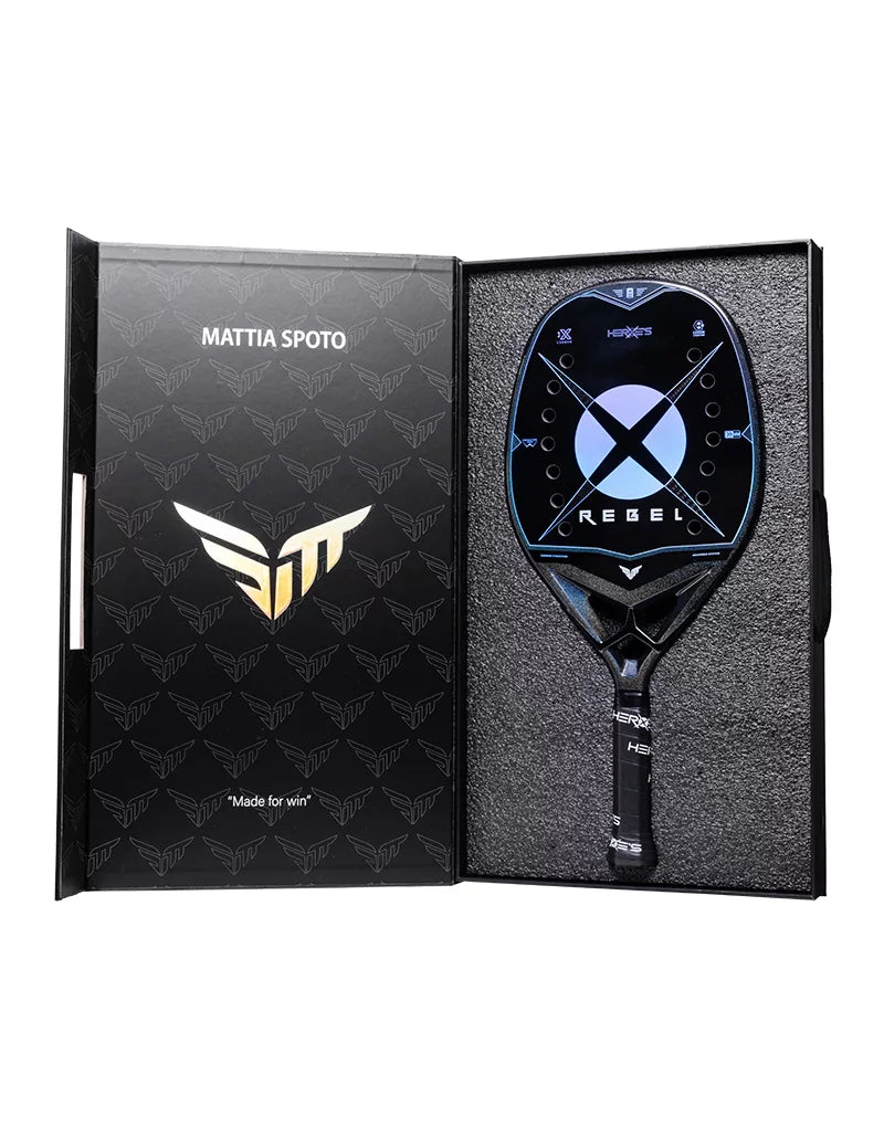 Raquete de Beach Tennis Heroes Rebel Spoto Carbono 3K Nova