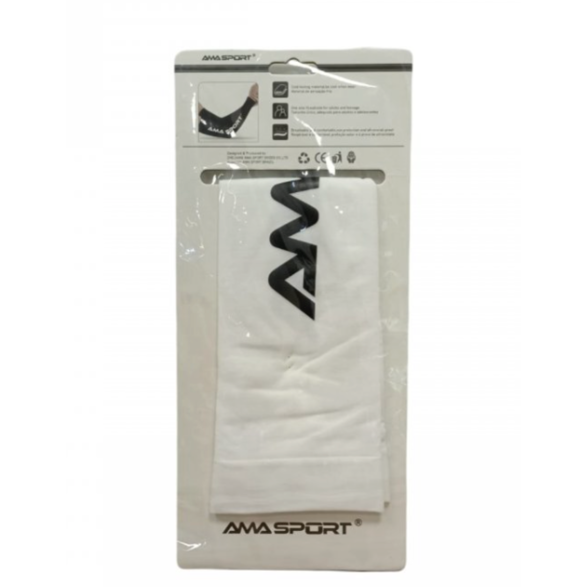 Manguito Amasport Leve Compressão Seda Fria Proteção Uv