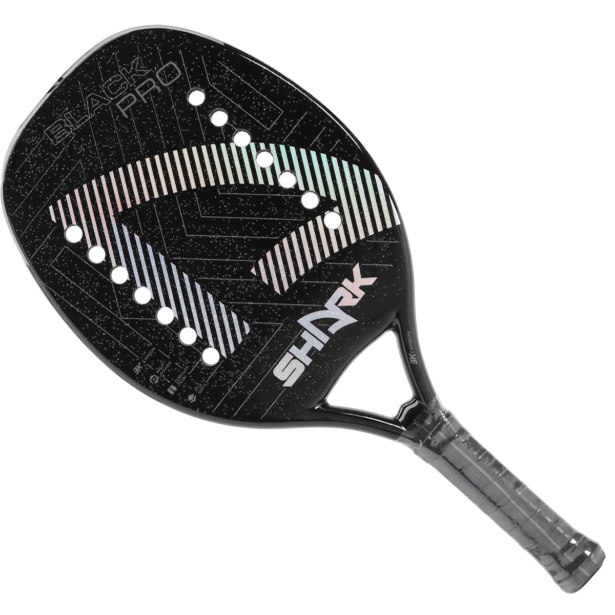 Raquete Beach Tennis Shark Black Pro 2023 Carbono 3k