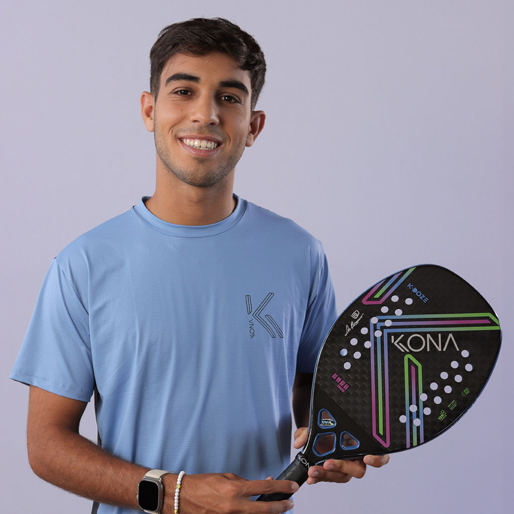 Raquete de Beach Tennis - KONA KDOZE BLUE KOLORS MATTE