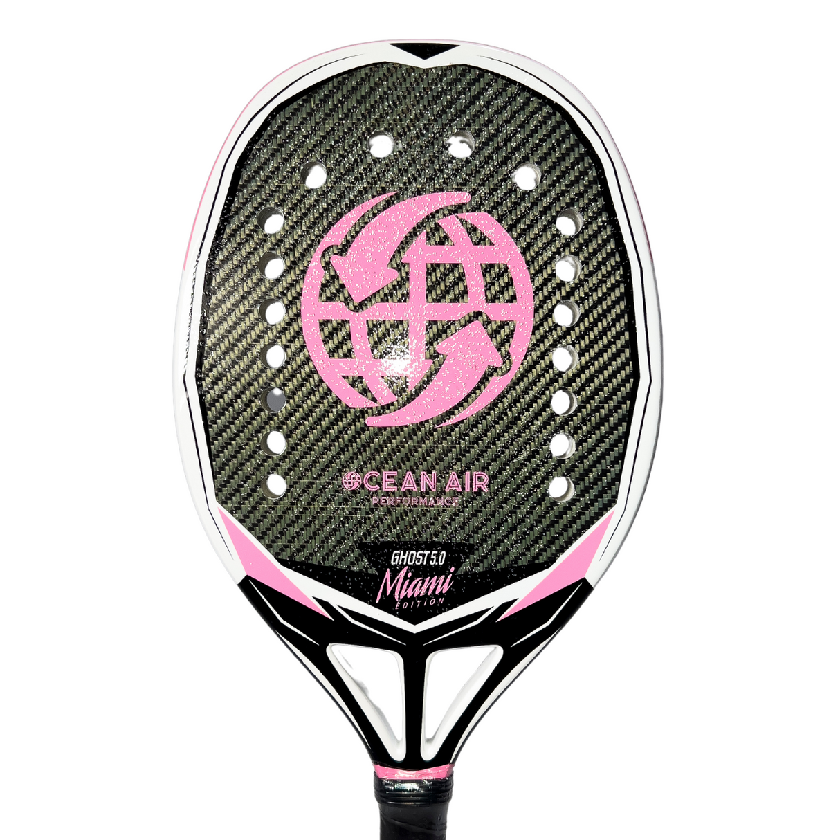 RAQUETE DE BEACH TENNIS OCEAN AIR GHOST 5.0 MIAMI ED KEVLAR