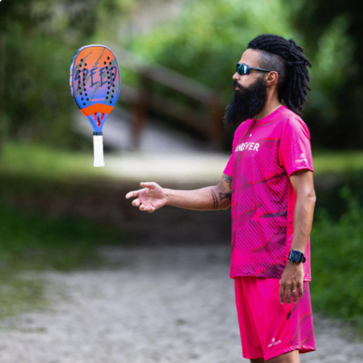 Raquete de Beach Tennis Sandever Speed Btr 990 Carbon Kevlar