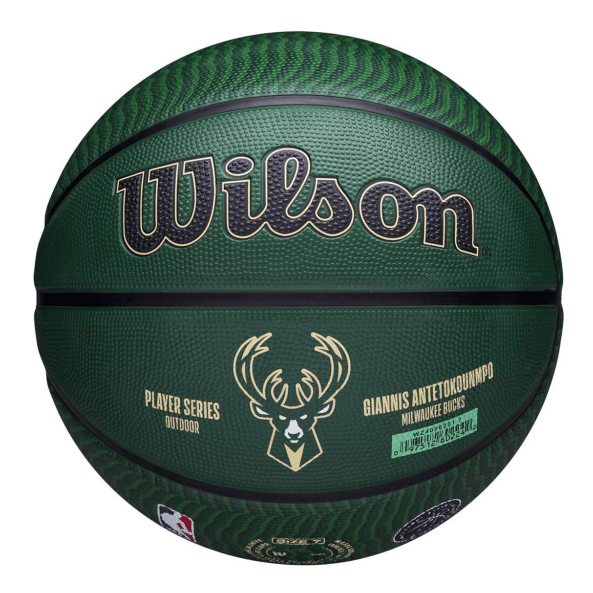 BOLA BASQUETE WILSON GIANNIS MILWAUKEE BUCKS NBA ICON SIZE 7