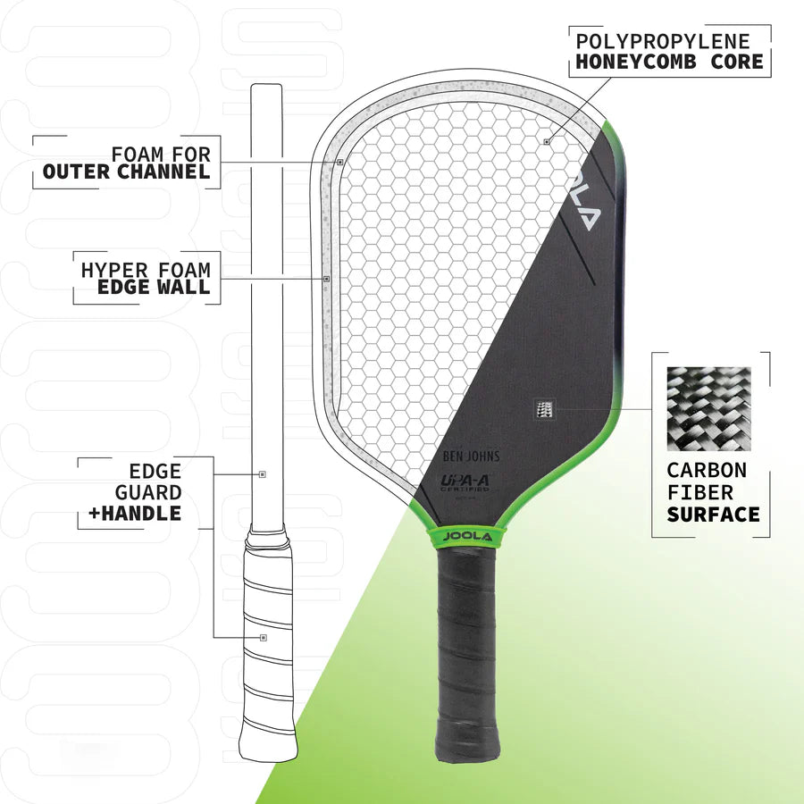 Raquete de Pickleball Joola Hyperion 3S Ben Johns 16mm UPAA