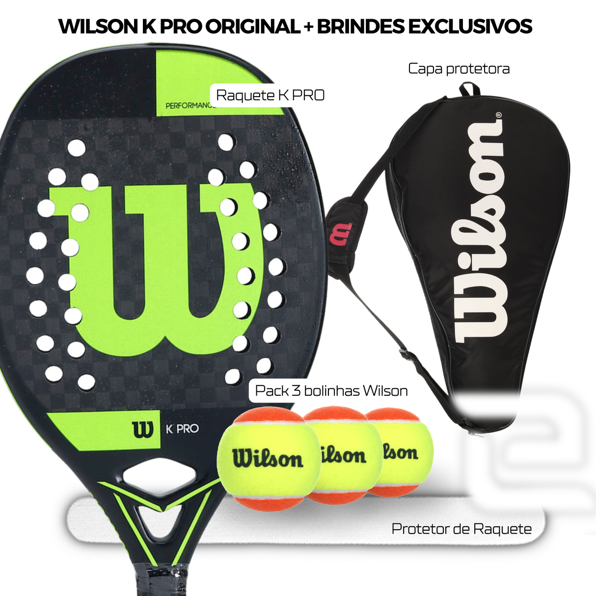 RAQUETE DE BEACH TENNIS WILSON K PRO CARBONO 12K