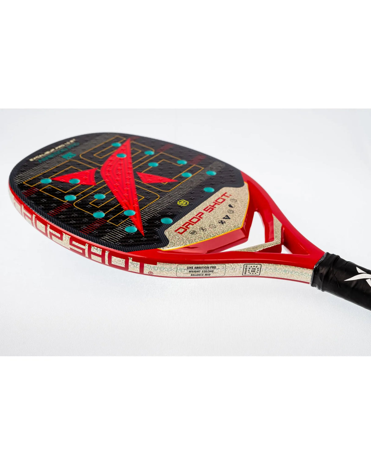 Raquete de beach tennis DROP SHOT EXCALIBUR PRO 1.0 BT