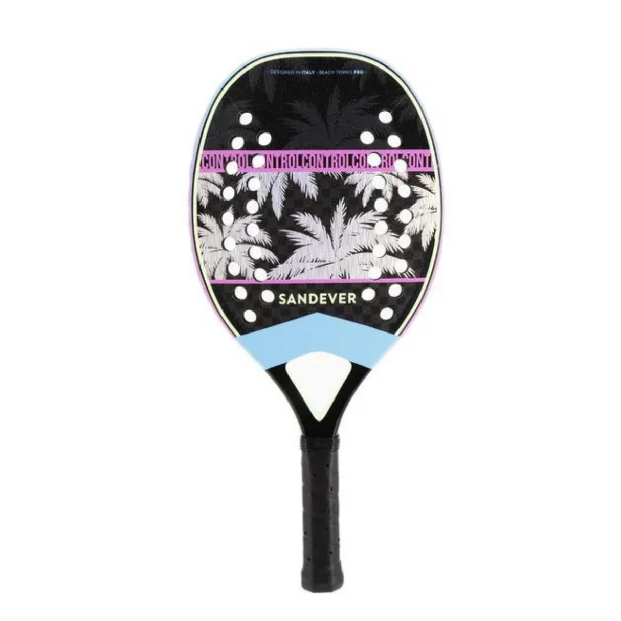 Raquete de Beach Tennis Sandever Control Pro Carbono12K Roxa