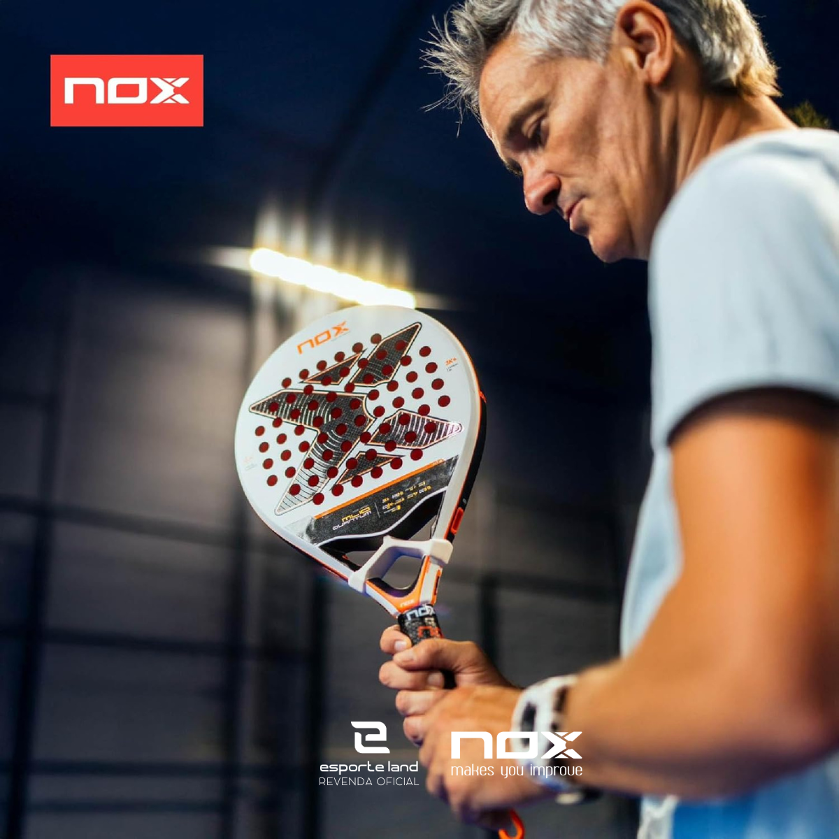 Raquete de Padel Nox Ml10 Quantum 3K Miguel Lamperti