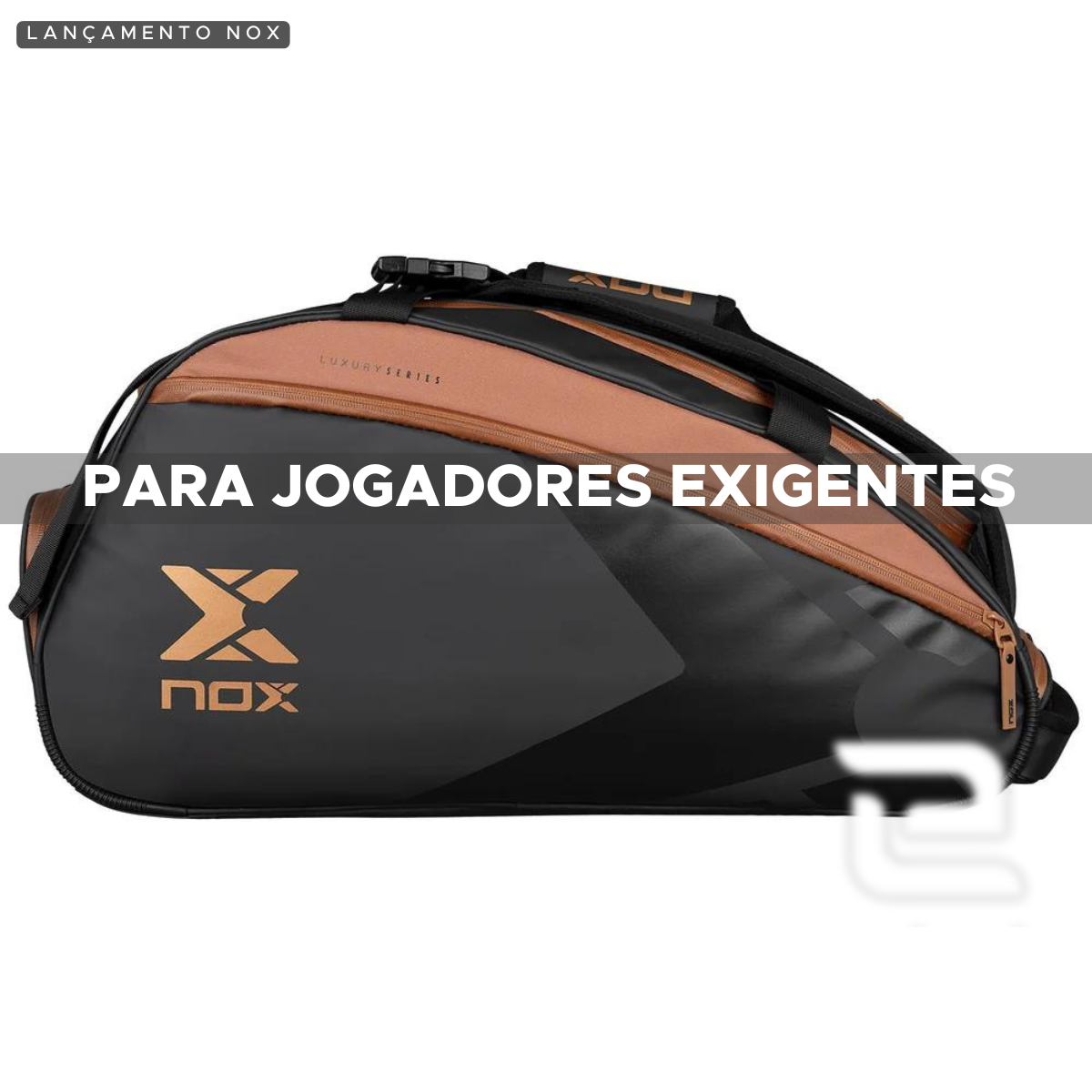 RAQUETEIRA DE BEACH TENNIS PADEL OPEN SERIES NOX BLACK BROWN